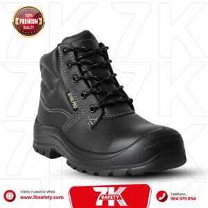 Botín Worker Negro Steelpro | Calzado de Seguridad Industrial Antideslizante
