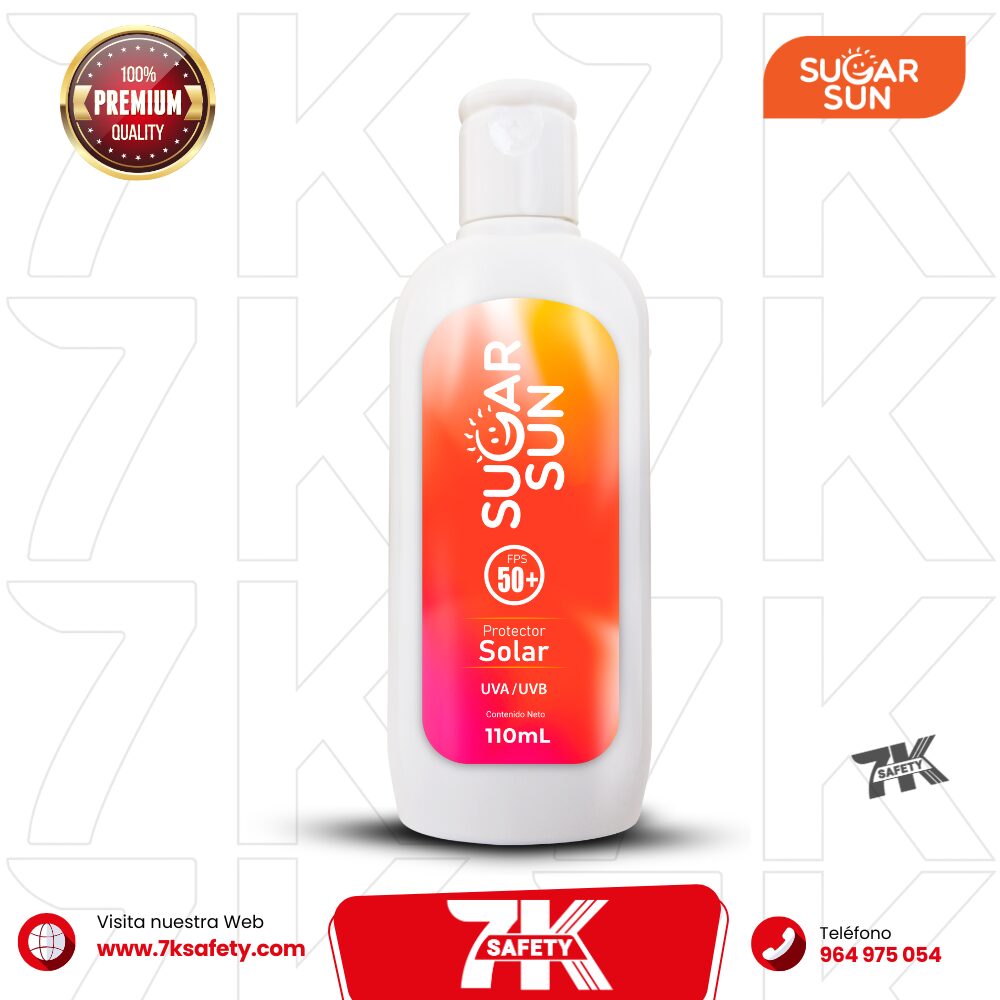 Protector Solar Sugar Sun FPS 50 110 ml | Bloqueador Solar Industrial para Trabajadores al Aire Libre