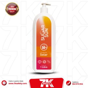 Protector Solar Sugar Sun FPS 50 1L | Bloqueador Solar Industrial para Exposición Prolongada al Sol