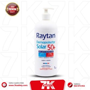 Protector solar Raytan FPS 50+ para uso industrial y trabajos al aire libre