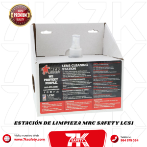 Estación de limpieza de lentes MCR Safety LCS1 para uso industrial
