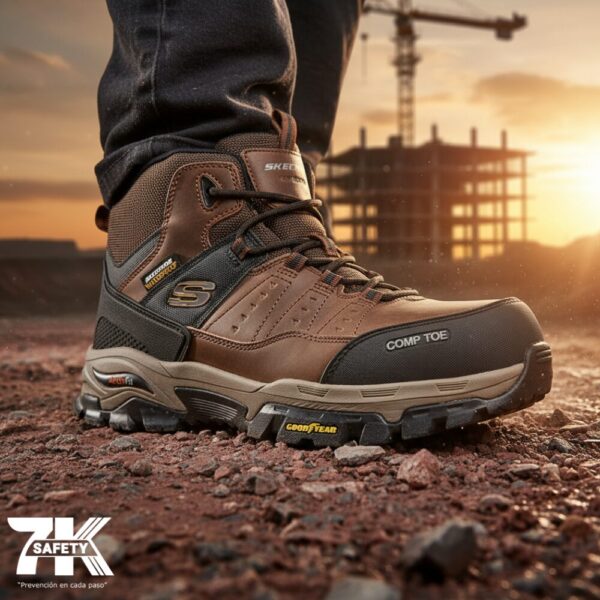 Botín Arch Fit Tarver CT Skechers Work | Calzado de Seguridad Industrial Antideslizante