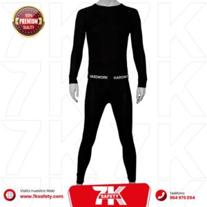 Conjunto Polipropileno 1 Capa Hardwork Negro | Ropa Térmica de Protección Industrial