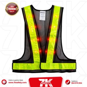 Chaleco de Seguridad con Luces LED para trabajos nocturnos