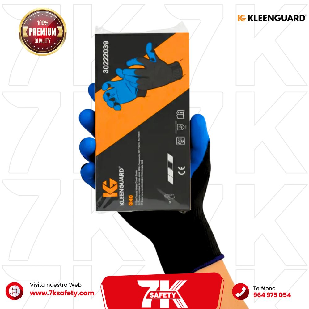 Guantes G40 KleenGuard con palma de nitrilo para uso industrial