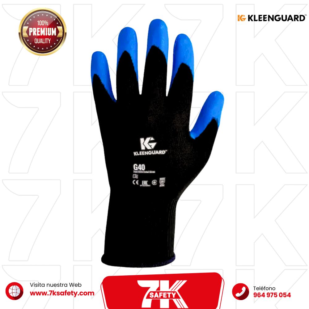 Guantes G40 KleenGuard con palma de nitrilo para uso industrial