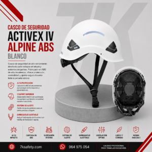 Casco Activex IV Alpine ABS Blanco para trabajos industriales