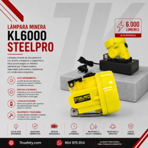 Lámpara Minera KL6000 Steelpro para trabajos mineros e industriales