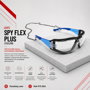 Lente Steelpro Spy Flex Plus para protección visual industrial