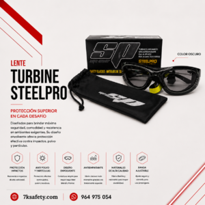 Lente Steelpro Turbine para protección visual industrial
