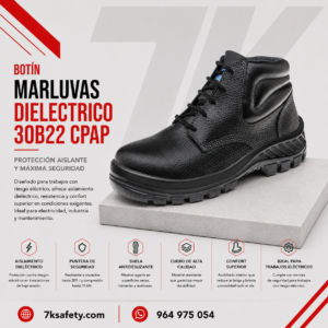 Botín Dieléctrico Marluvas 30B22 CPAP para trabajos eléctricos e industriales