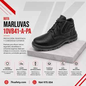 Botín Punta de Acero Marluvas 10VB41 para trabajo industrial