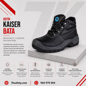 Botín de Seguridad Bata Kaiser para trabajos industriales y operativos