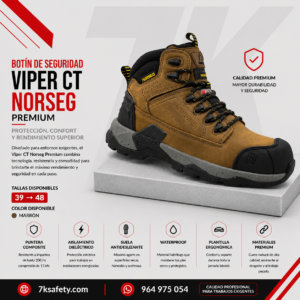 Botín de Seguridad Norseg Viper Premium para trabajos industriales